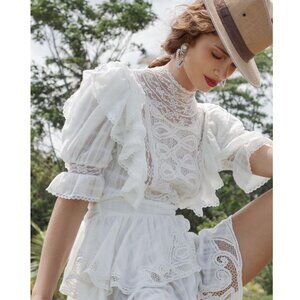 Fillyboo White Lace Mini Dress